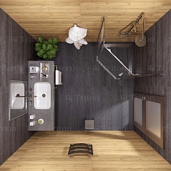 Triton Душевой уголок Дека-Хром 90x90 – фотография-7